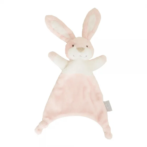 매듭 토끼 애착손수건 핑크