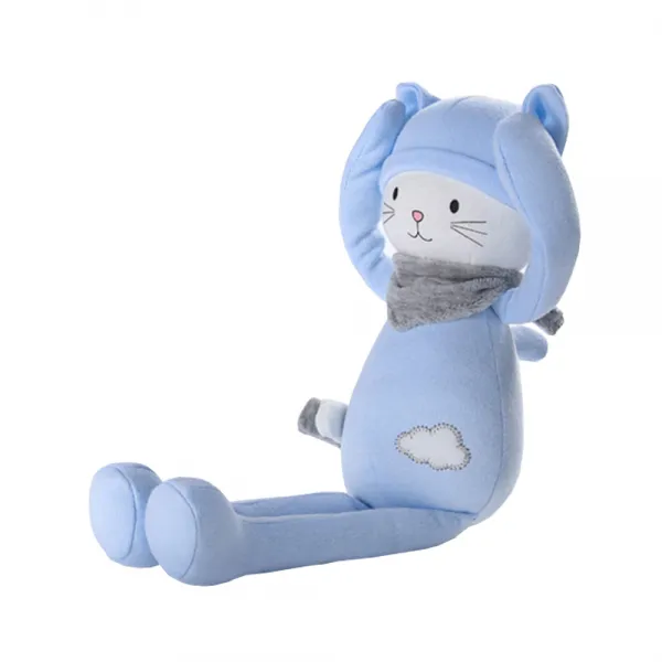 바스락 딸랑이 고양이 애착인형 혼합색상