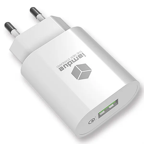 아이엠듀 퀄컴 퀵차지 3.0 고속 USB 1포트 급속 충전기 IMD-QC30 18W, 혼합색상, 1개