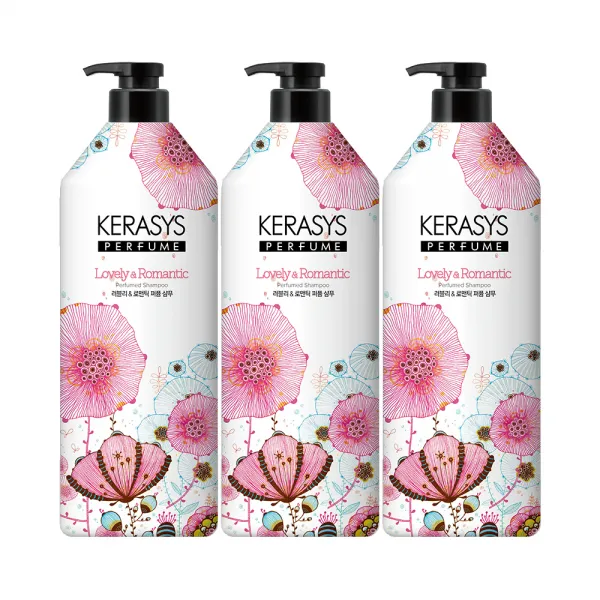 케라시스 러블리 앤 로맨틱 퍼퓸샴푸 꽃향, 980ml, 3개