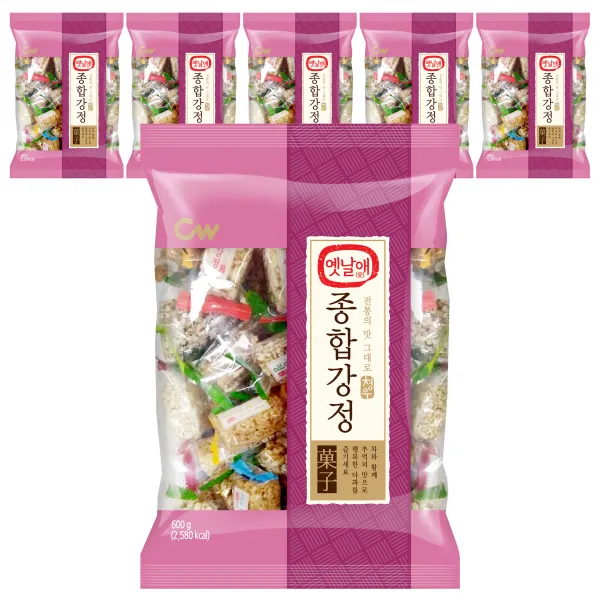청우식품 종합강정, 600g, 6개