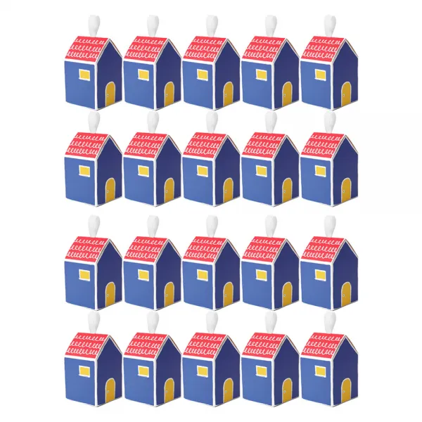 하우스 선물 박스 8.5 x 8.5 x 13.5 cm, 빨간지붕, 20개