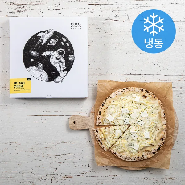 우주인피자 멜팅 치즈 (냉동), 419g, 1개