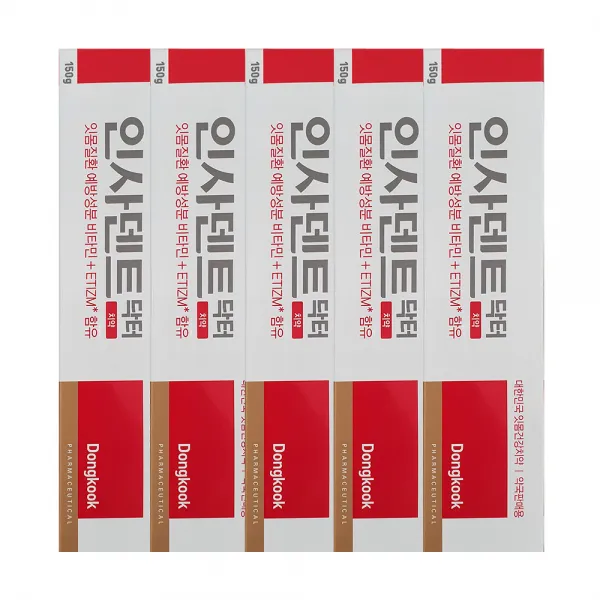 인사덴트 닥터 치약, 150g, 5개