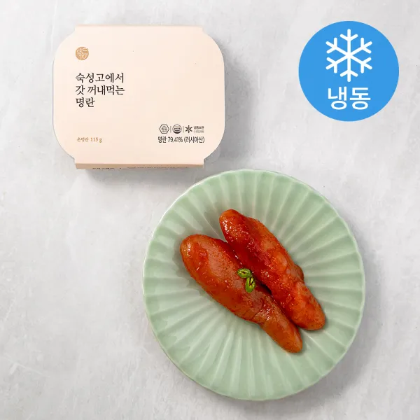 덕화 숙성고에서 갓 꺼내먹는 명란 (냉동), 115g, 1개
