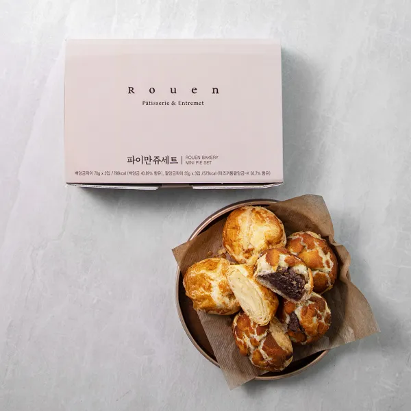 파이만쥬 팥앙금 55g X 3p + 백앙금 70g X 3p 1세트