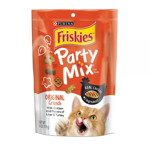 프리스키 파티믹스 멀티팩 고양이 간식 170g 오리지날 리얼치킨 + 간 + 칠면조 혼합맛 1개