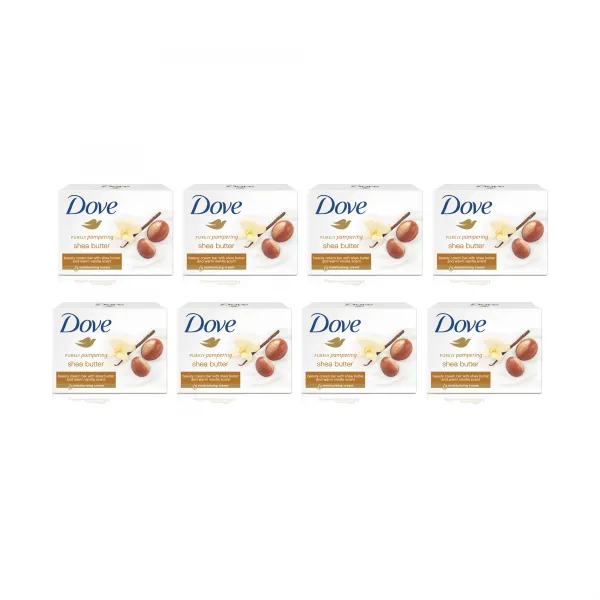 도브 시어버터 뷰티바 클렌징 비누, 100g, 8개