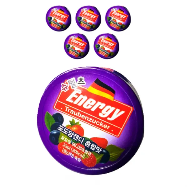 슈멜츠 에너지 포도당캔디 혼합맛 33g 6개