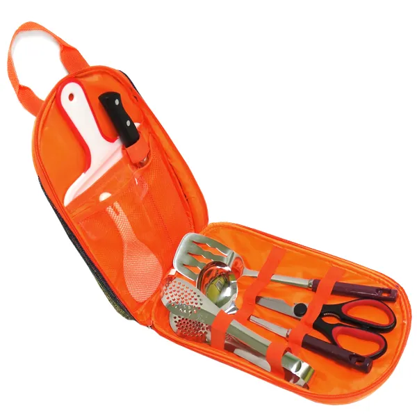 헬로우캠핑 키친 툴 8종 + 수납 케이스 세트 혼합색상 1세트