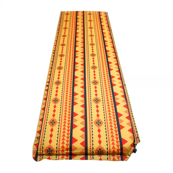 헬로우캠핑 자동 공기주입 감성 자충 매트 1인용 옐로우