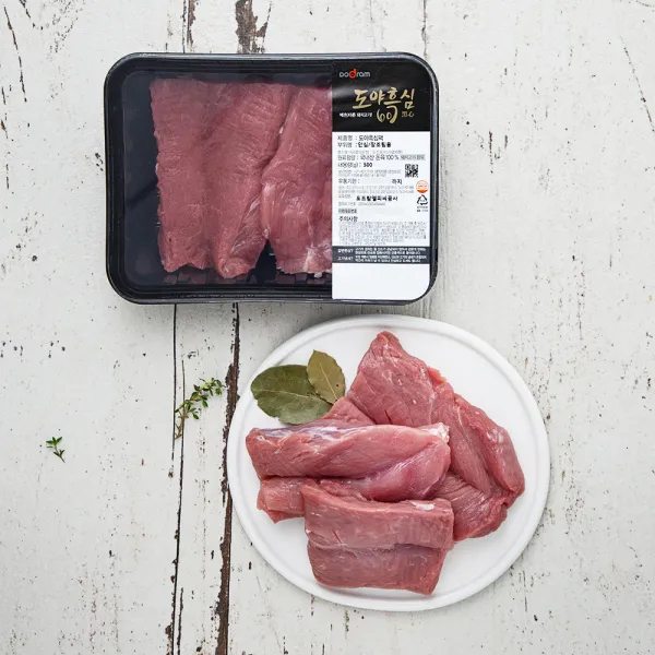 도드람한돈 도야흑심팩 안심 장조림용 (냉장), 500g, 1팩