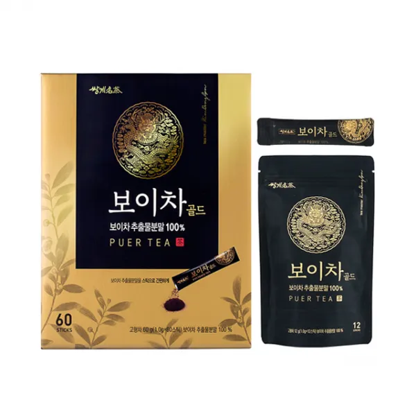 쌍계명차 보이차 골드 추출 분말 스틱, 1g, 60개