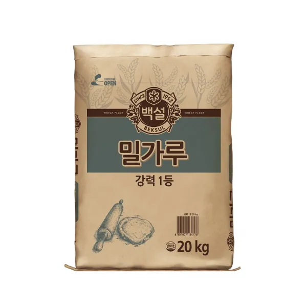 백설 강력1등 밀가루, 20kg, 1개
