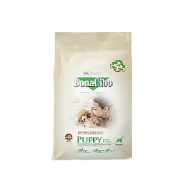 보나시보 퍼피 작은 알갱이 강아지 건식 사료, 램 + 라이스, 1.2kg
