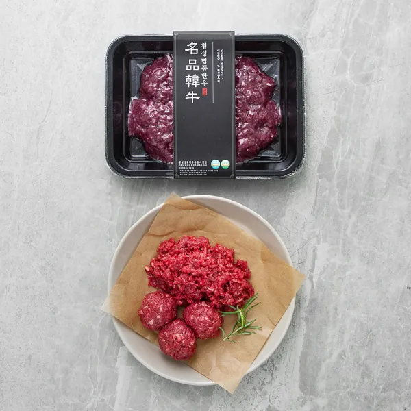 횡성한우 1등급 다짐육 (냉장), 300g, 1팩
