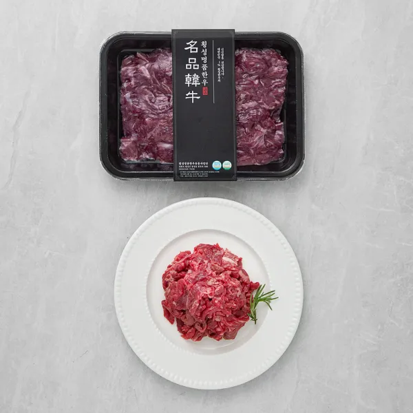 횡성한우 1+등급 불고기용 (냉장), 300g, 1팩