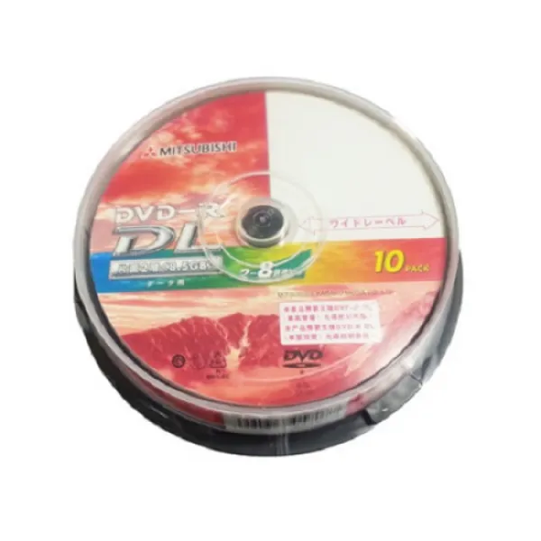 미쓰비시 DVD-R DL 8배속 와이드 CD 10p, DVD-R  DL 8X