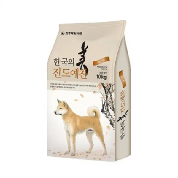 진도예찬 성견용 진돗개 건식사료 닭 10kg