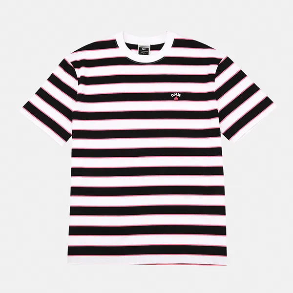 NII 공용 멀티스트라이프 라운드 티셔츠 NNUARWM3441