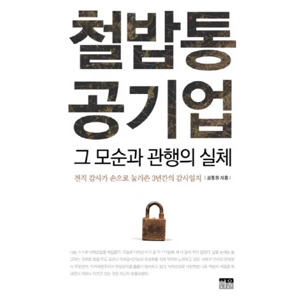 철밥통 공기업 그 모순과 관행의 실체 : 전직 감사가 손으로 눌러쓴 3년간의 감사일지, 한울