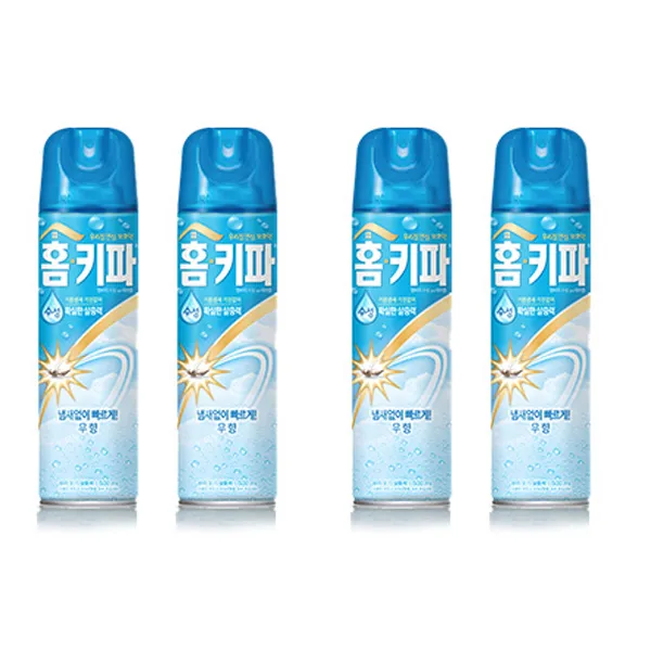 홈키파 수성 에어졸 무향, 500ml, 4개