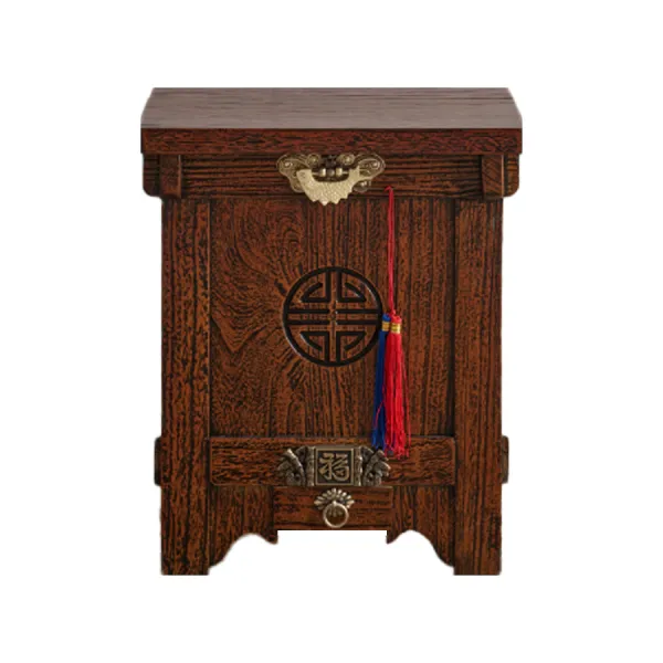 조은세상 오동나무 명품 쌀뒤주 20kg, 짙은 밤색