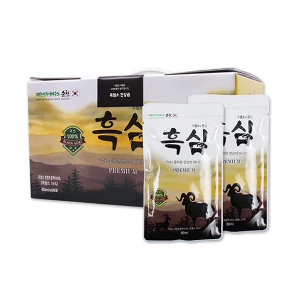 흑심 프리미엄 흑염소 건강즙, 80ml, 60개