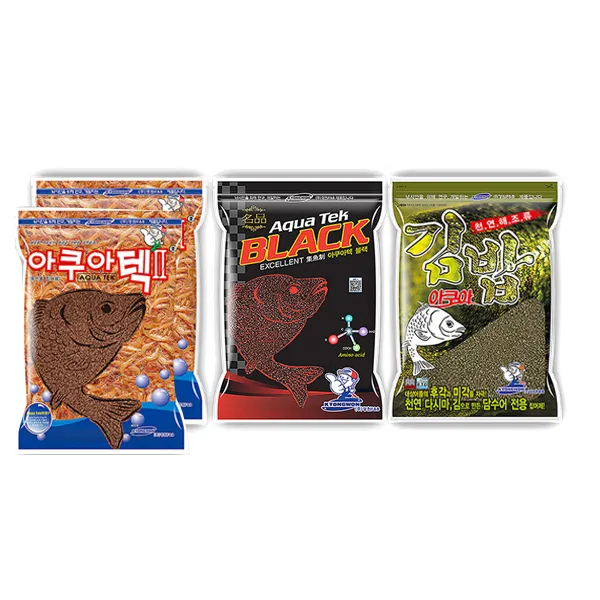 경원 아쿠아 삼합어분 아쿠아텍2 + 아쿠아블랙 + 아쿠아김밥 떡밥 세트, 1세트