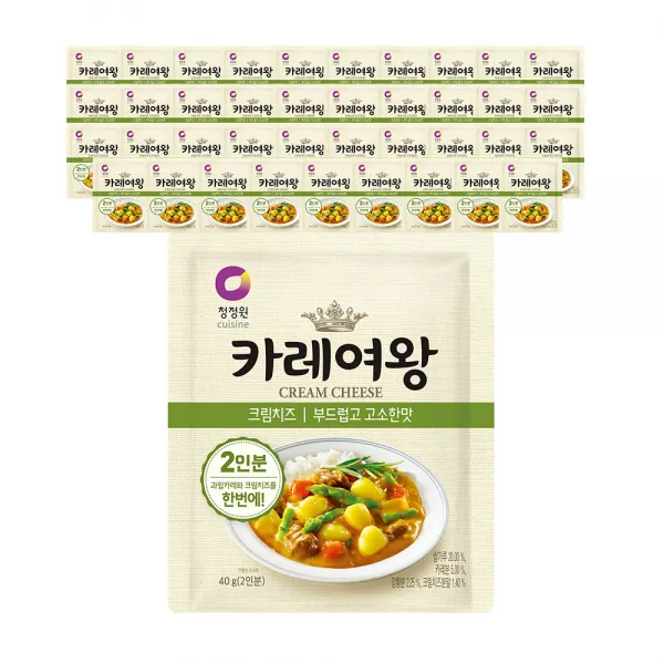 카레여왕 크림치즈 분말카레, 40g, 40개