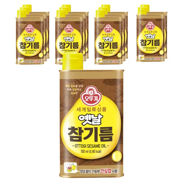 오뚜기 옛날 참기름, 500ml, 12개