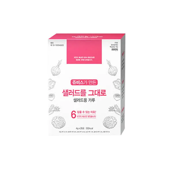쥬비스 샐러드를 그대로 샐러드용 가루, 4g, 28개