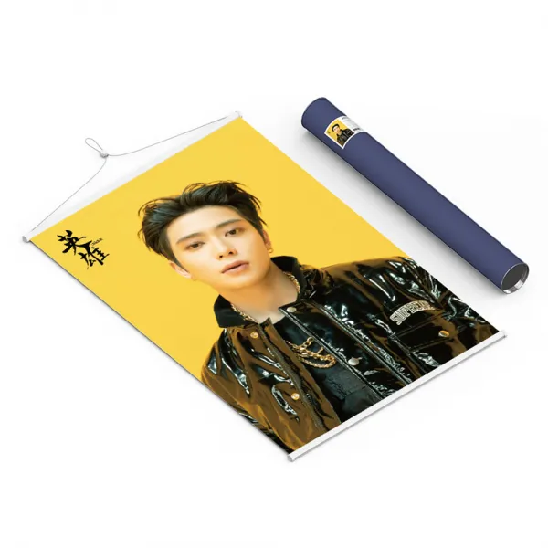 NCT 127 - Wall Scroll Poster 재현 ver, 포스터 + 스토퍼 + 지관통, 혼합색상