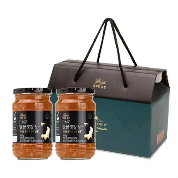 행복한농장 DMZ 벌꿀 생강청 선물세트, 500g, 2개
