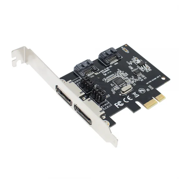 넥시 SATA3 ESATA 2P PCI Express 확장카드 데스크탑용 NX-316, NX-316