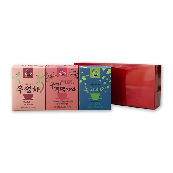 다예 맑은하루 차 3종 선물세트, 우엉차 + 녹차 + 구기결명자차, 1세트