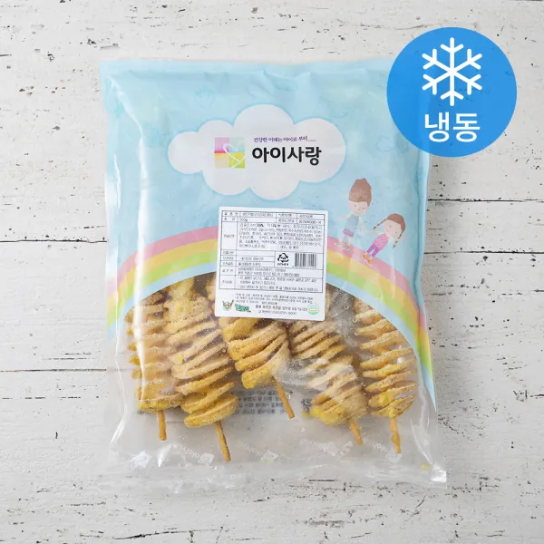 아이사랑 하트떡 국산 회오리감자 (냉동), 500g, 1개