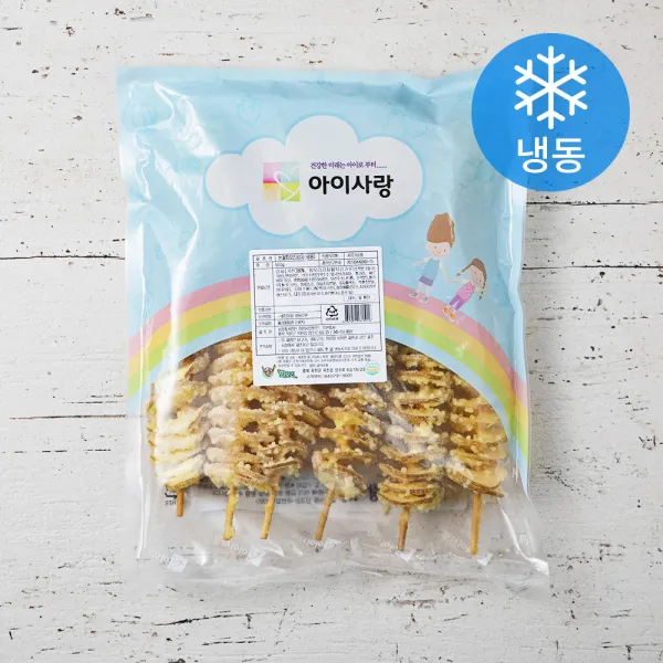 아이사랑 눈꽃 국산 회오리감자 (냉동), 500g, 1개
