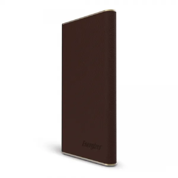 에너자이저 가죽마감 보조배터리 10000mAh, UE10009, 다크브라운