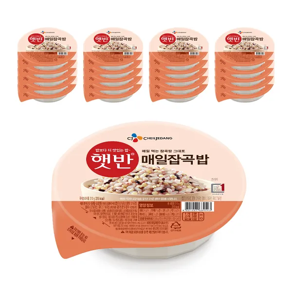 햇반 매일잡곡밥, 210g, 24개