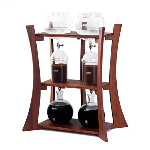 칼딘 데일리 콜드브루 더치커피기구 도피오 3000ml + 종이필터 100p + 계량스푼 + 더치병 + 박스 + 레시피 카드 + 황동밸브 4p 세트, 엔틱, 1세트