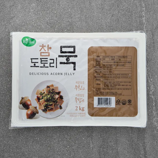 맑은물에 참도토리묵, 2kg, 1개