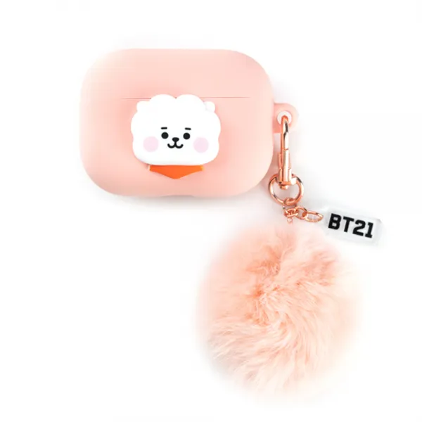 BT21 폼폼 베이비 에어팟 프로 케이스, RAC-BT21-BABY-RJ-PRO-P, 알제이