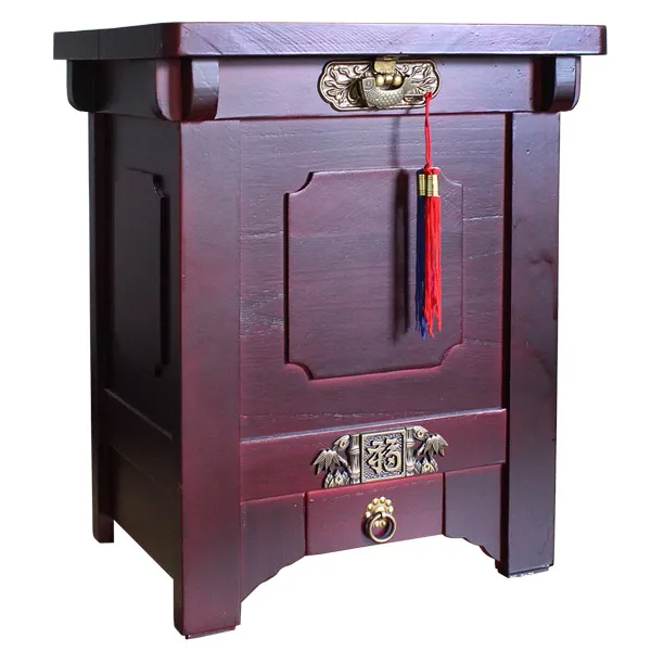 토이파파 오동나무 원목뒤주 쌀통 20kg, 혼합색상