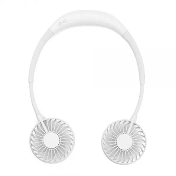 테르톤 LED 넥 밴드형 듀얼 BLDC 선풍기, TF-2118W, 화이트