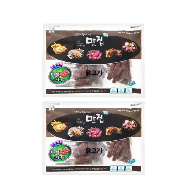 극상소재 맛집 스테이크 강아지간식 360g, 닭고기, 2개