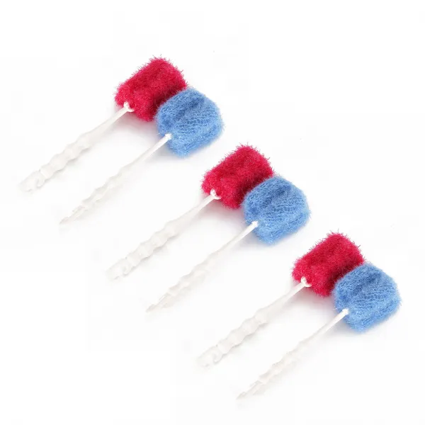 포에타 부드러운 병솔 소 2종 x 3p세트, 핑크, 블루, 1세트