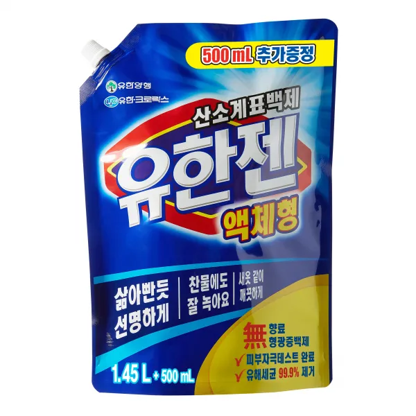 유한젠 산소계표백제 액상세제 본품 1.95l 1개