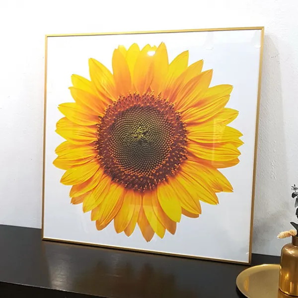 이나코리아 해바라기 그림액자, 골드메탈