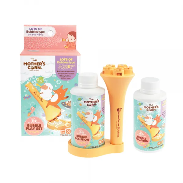 마더스콘 실내용 버블 용액 200ml x 2p + 불기 도구 + 트레이, 혼합색상, 1세트